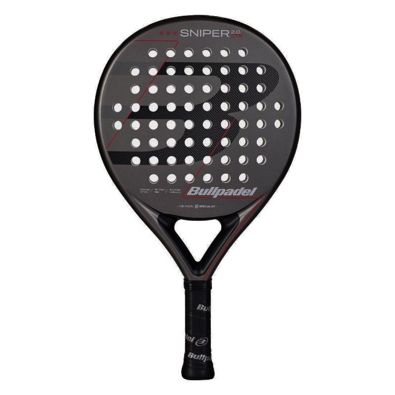 Bullpadel Sniper 2.0 Control Dark Gray 2026 Racket